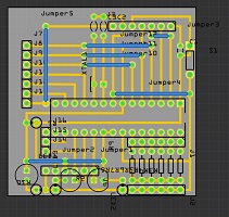 Image: Erster Platinenentwurf vom Kabel-Modul