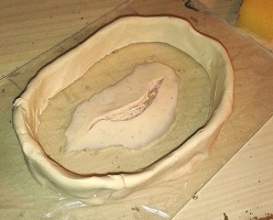 Image: Rand zum Gießen außenrum gebaut
